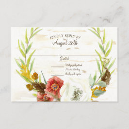 RSVP Wreath Boho Feather Latido Folhas