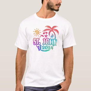 rua 2024. Camiseta John USVI Santo de férias John