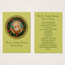 Rua Andrew Christmas Novena Prayer Card