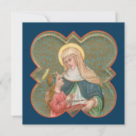 Rua. Anne e BVM num Quatrefoil Barbed (BK67)