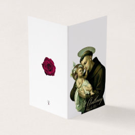 Rua. Anthony Condolência Católica Obrigado Cartões