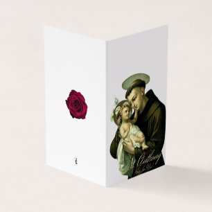 Rua. Anthony Condolência Católica Obrigado Cartões