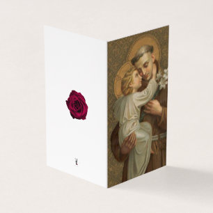 Rua. Anthony Condolência Católica Obrigado Cartões