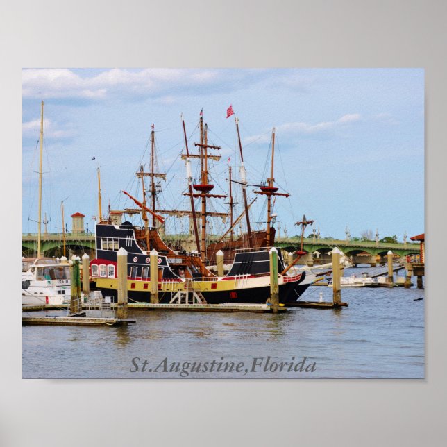 Rua.Augustine,Florida Poster (Frente)