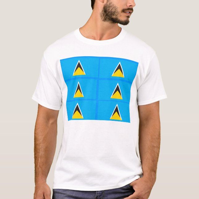 Rua. Camisas de bandeira Lúcia (Frente)