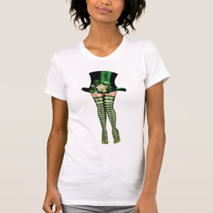 Rua, camiseta da mulher do dia de Patrick