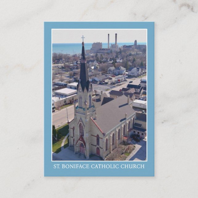 Rua: Cartão de Oração da Igreja Católica Boniface  (Frente)