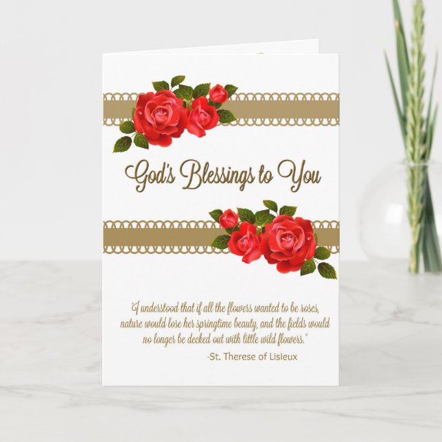 Rua. Cartão de saudação térmico com dentro de scri (Frente)