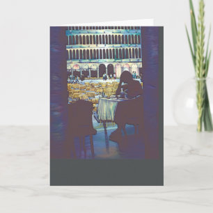 Rua. Cartão Silhuette de Mark