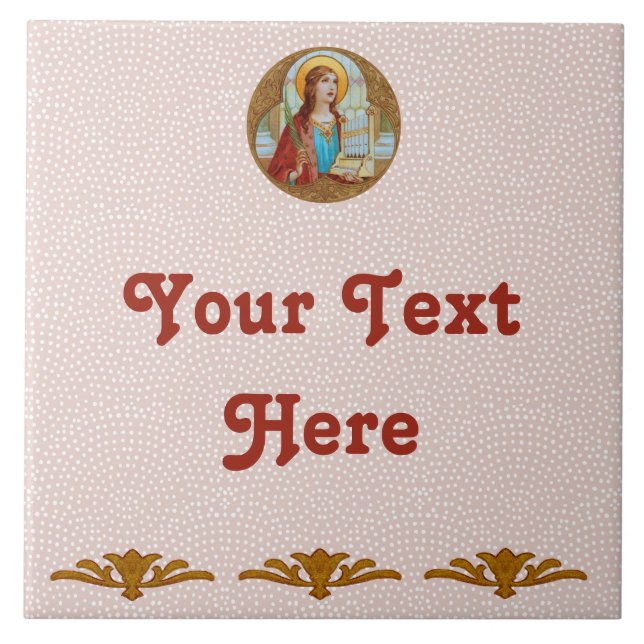 Rua. Cecília de Roma (BK 003) Azulejo cerâmico 2 (Frente)