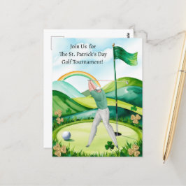 Rua. Convite para o Torneio de Golfe no Dia de Pat