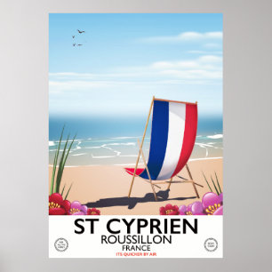 Rua Cyprien, Roussillon France poster de viagens