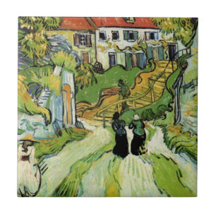 Rua da Aldeia e Escadas Auvers, Figuras
