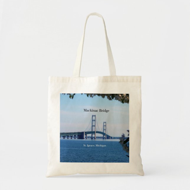 Rua da Ponte Mackinac. Ignace a bolsa de tote (Frente)