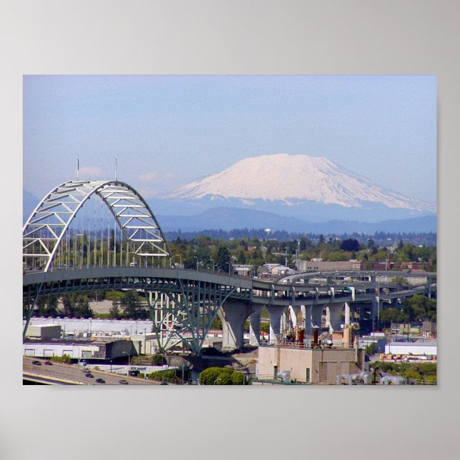 Rua da ponte Mt Poster Helens & Fremont (Frente)