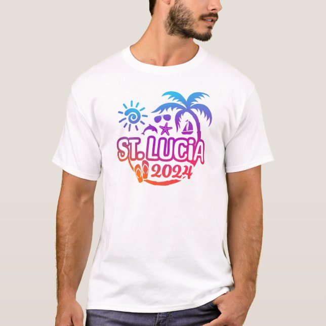 rua de 2024. Camiseta Lucia Vacation ou Trip Desig (Frente)