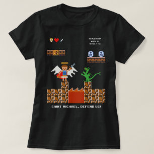 Rua de camisas católica tradicional Michael Pixel