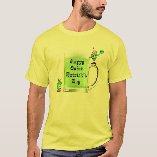 Rua de Cerveja Verde. Camisa do dia de Patrick (Frente)