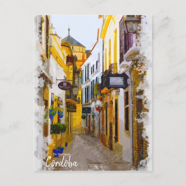 Rua de Córdoba - Cartão Postal da Espanha (Frente)