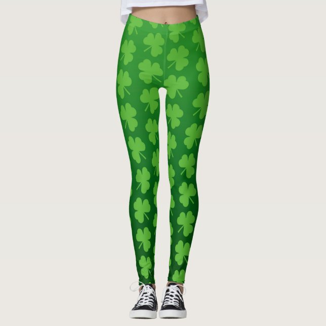 Rua de leggings feminina. Dia de Patrick (Frente)