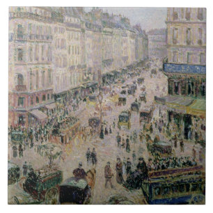 Rua de l'Epicerie, Rouen, em uma tarde ensolarada,