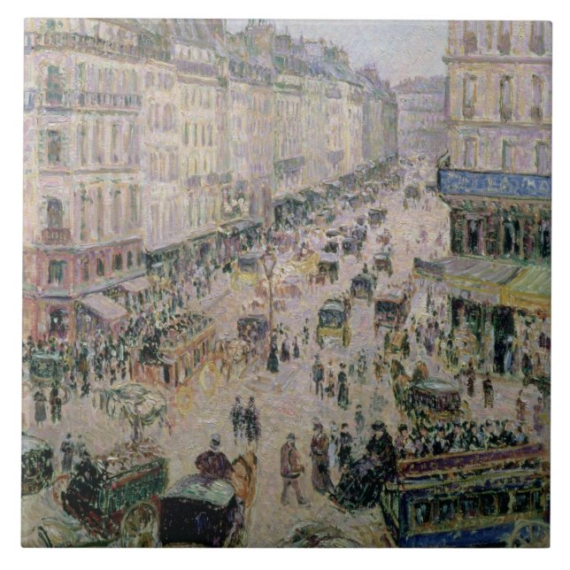 Rua de l'Epicerie, Rouen, em uma tarde ensolarada, (Frente)
