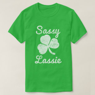 Rua de mulheres Sassy Lassie Cute. Camisa do dia d