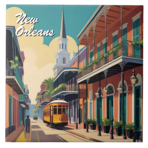 Rua de Nova Orleans & Catedral de St Louis Colorid