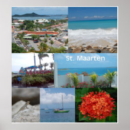 Rua de Sint Maarten. Martin Poster Impressão