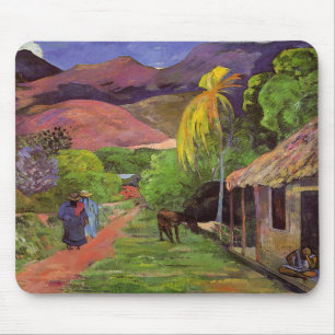"Rua de Tahiti" - Paul Gauguin Mousepad