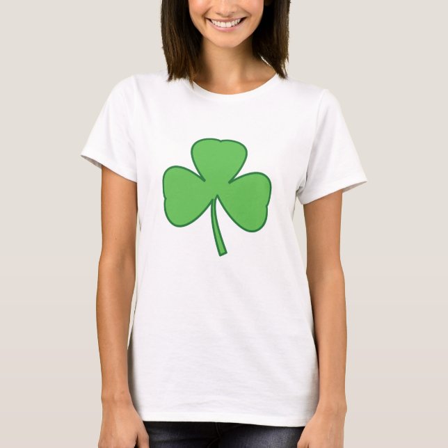 Rua... do dia de Patrick Shamrock T-Shirt Top (Frente)