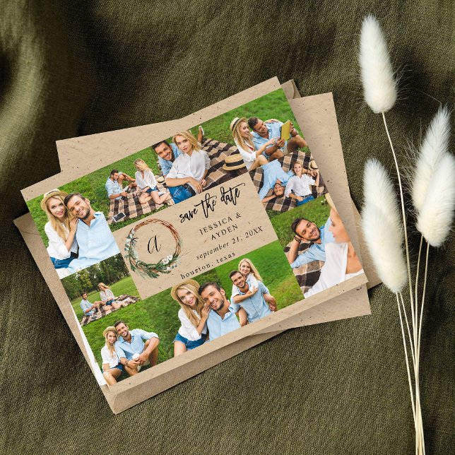 Rua do orçamento Rustic 10 Multi-Foto Salvar a Dat (Criador carregado)