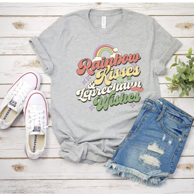 Rua do Rainbow Shamrock, camiseta feminina do dia  (Criador carregado)