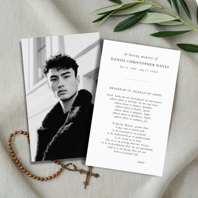 Rua Elegante. Cartão de Oração de Foto Francis (Criador carregado)