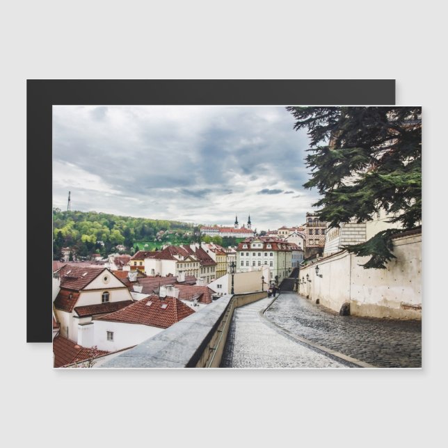 Rua em Praga centro (Frente/Verso)