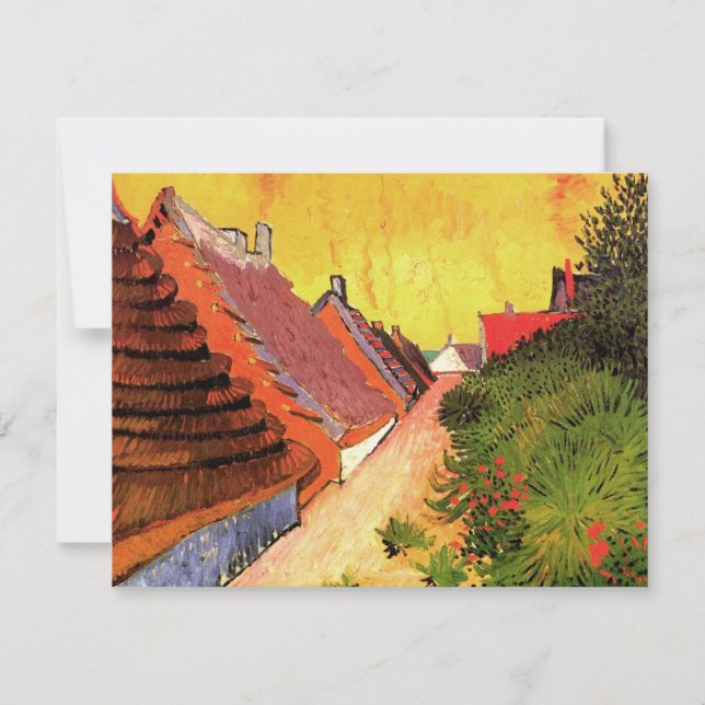 Rua em Saintes Maries por Vincent van Gogh (Frente)