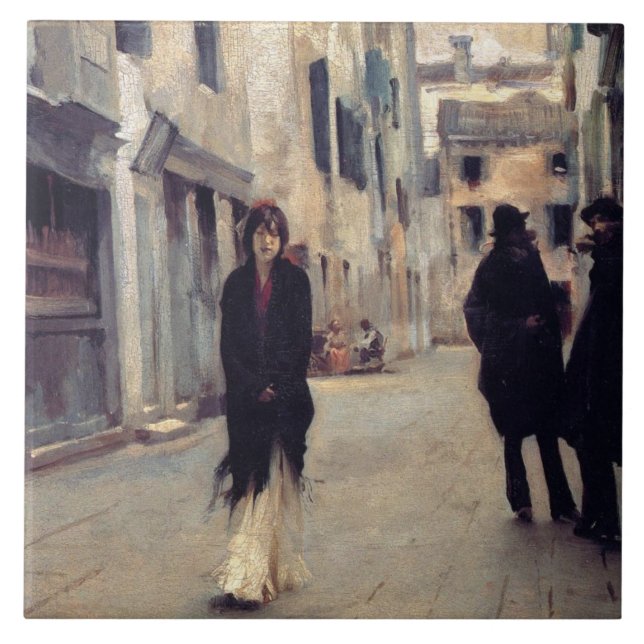 Rua em Veneza (Mulher Elegante) (Cantora Sargent) (Frente)