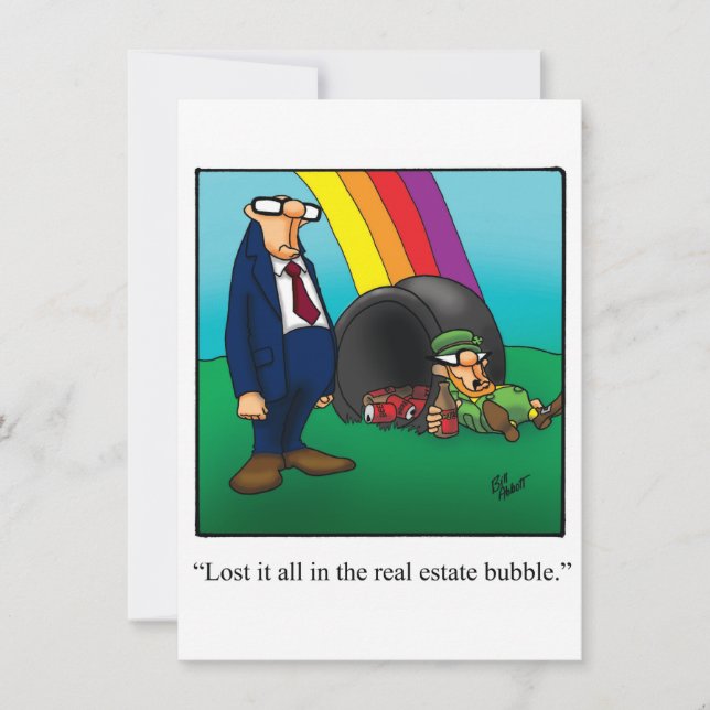 Rua engraçada. Convite de festas do dia de Patrick (Frente)