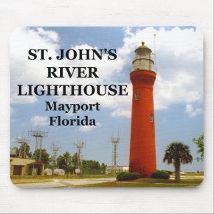 Rua, Farol do Johns River, Florida Mousepad