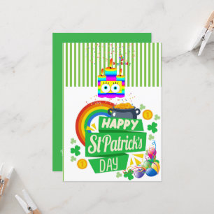 Rua, Feliz Convite de Aniversário do Dia de Patric