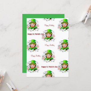 Rua, Feliz Convite de Aniversário do Dia de Patric