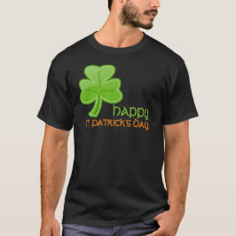 Rua Feliz de Shamrock irlandês. Camisa do Dia de P