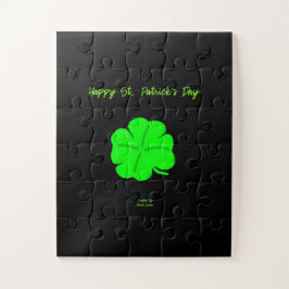 Rua Feliz. Quebra-cabeça de Dia de Patrick 11" X 1