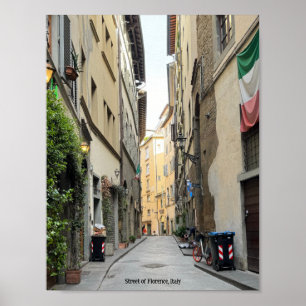 Rua Florence Itália Poster