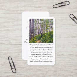 Rua. Francis de Assisi Simpatia Cartão de Oração