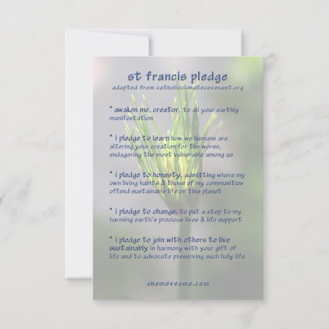 Rua Francis Pledge / Carta da Terra (Frente)