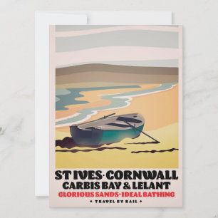 Rua Ives Cornwall Poster de viagens