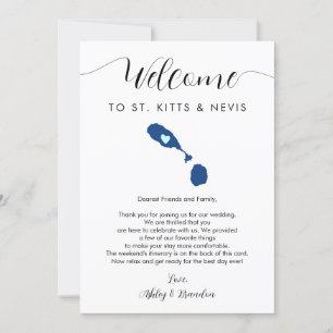 Rua. Kitts & Nevis Wedding - Letra Itinerária