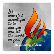 Rua mais famosa. Catherine de Siena Cotação Poster