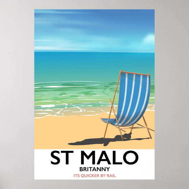Rua Malo, Britanny Beach poster (Frente)